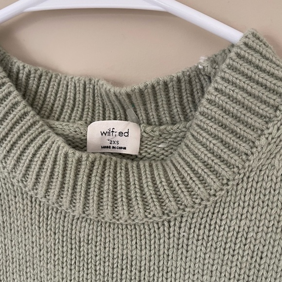 Wilfred aritzia sage green Knit Sweater Vest NWOT size XXS fits more big - Picture 2 of 5